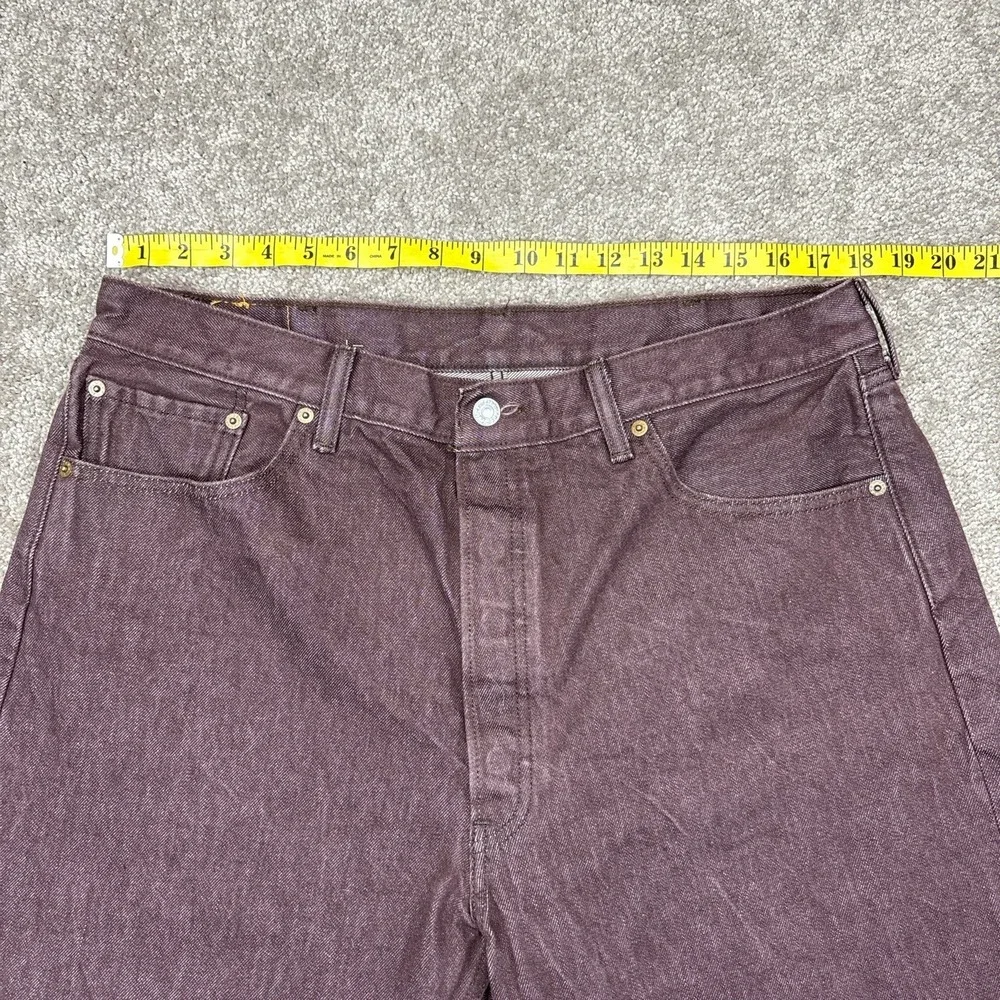 Levis 501 XX Button Fly Brown Straight Leg Jeans 40x34 (Fits 38x32)